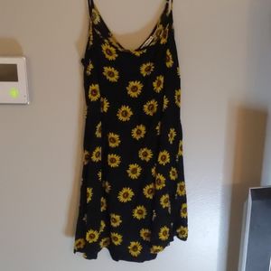 90s inspired sunflower dress